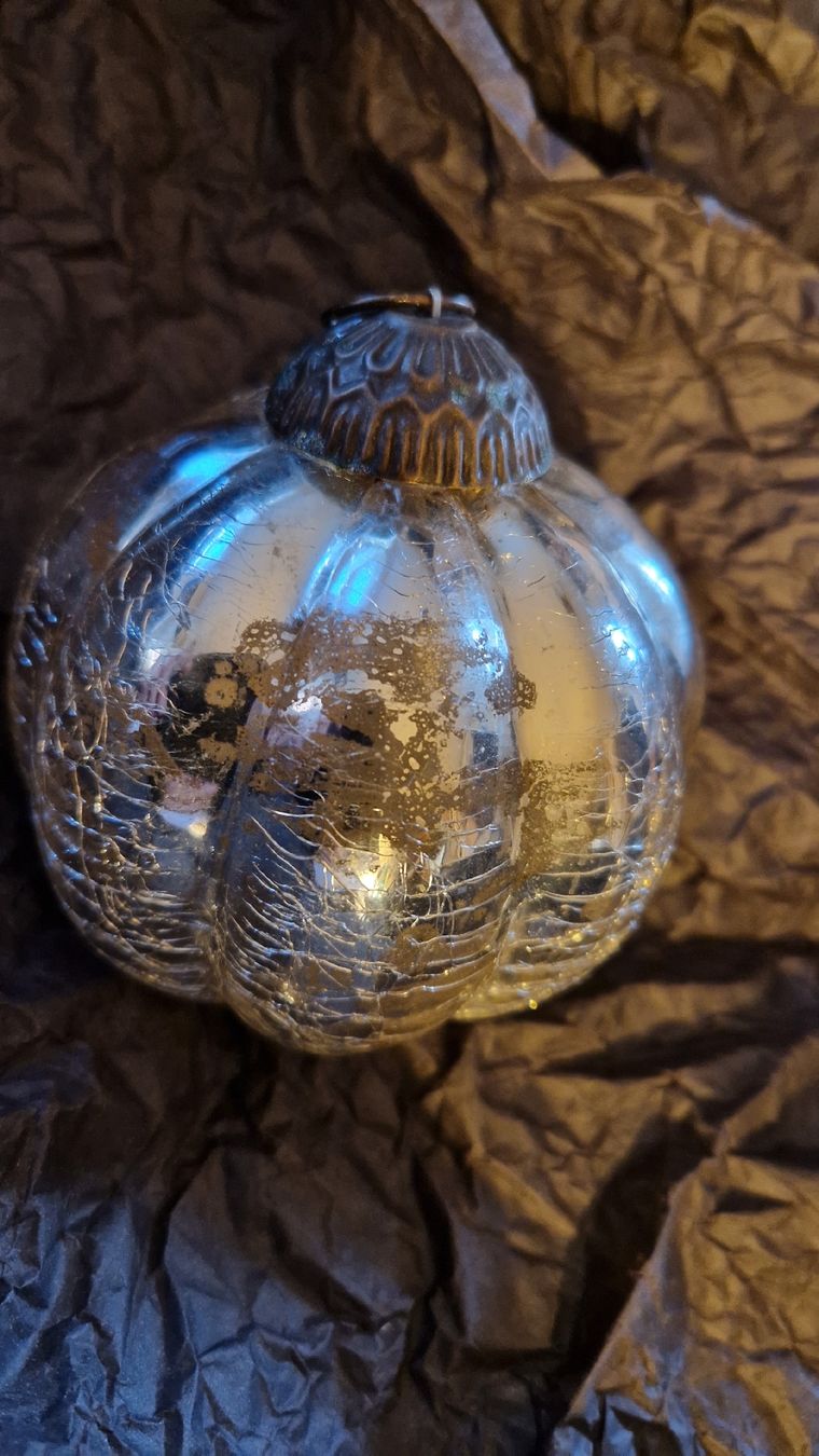 Globus Tutte le decorazioni: 4er Set Weihnachtskugeln, silber und gold, Vintage Glas – Usato da Oberengstringen venduto da Sheera7 4