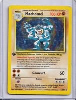 Pokémon Machomei 8/102 Holo 1. Edition Basis-Set DE