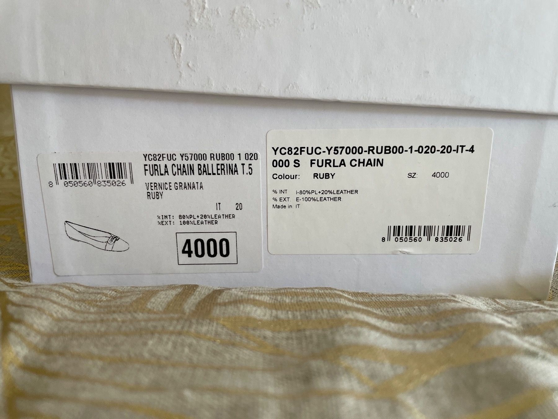 Furla Scarpe da donna: Furla Ballerina Chain Ruby 40, NEW – Nuovo e nell'imballaggio originale da Montagnola venduto da eva_gm6j 4