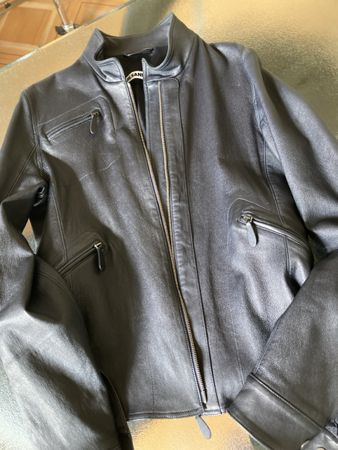 Wunderbare Bikerjacke Jil Sander, 36, schwarz, butterweich!