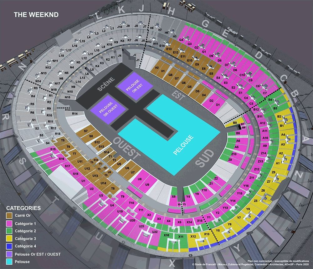 Banknoten: 2 Billets concert The Weeknd - Paris – Neu und originalverpackt aus Enges von Anthony.BRT 1