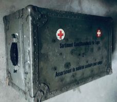 Armee & Rotes Kreuz Transportkiste Sanitätsmaterial f Lager