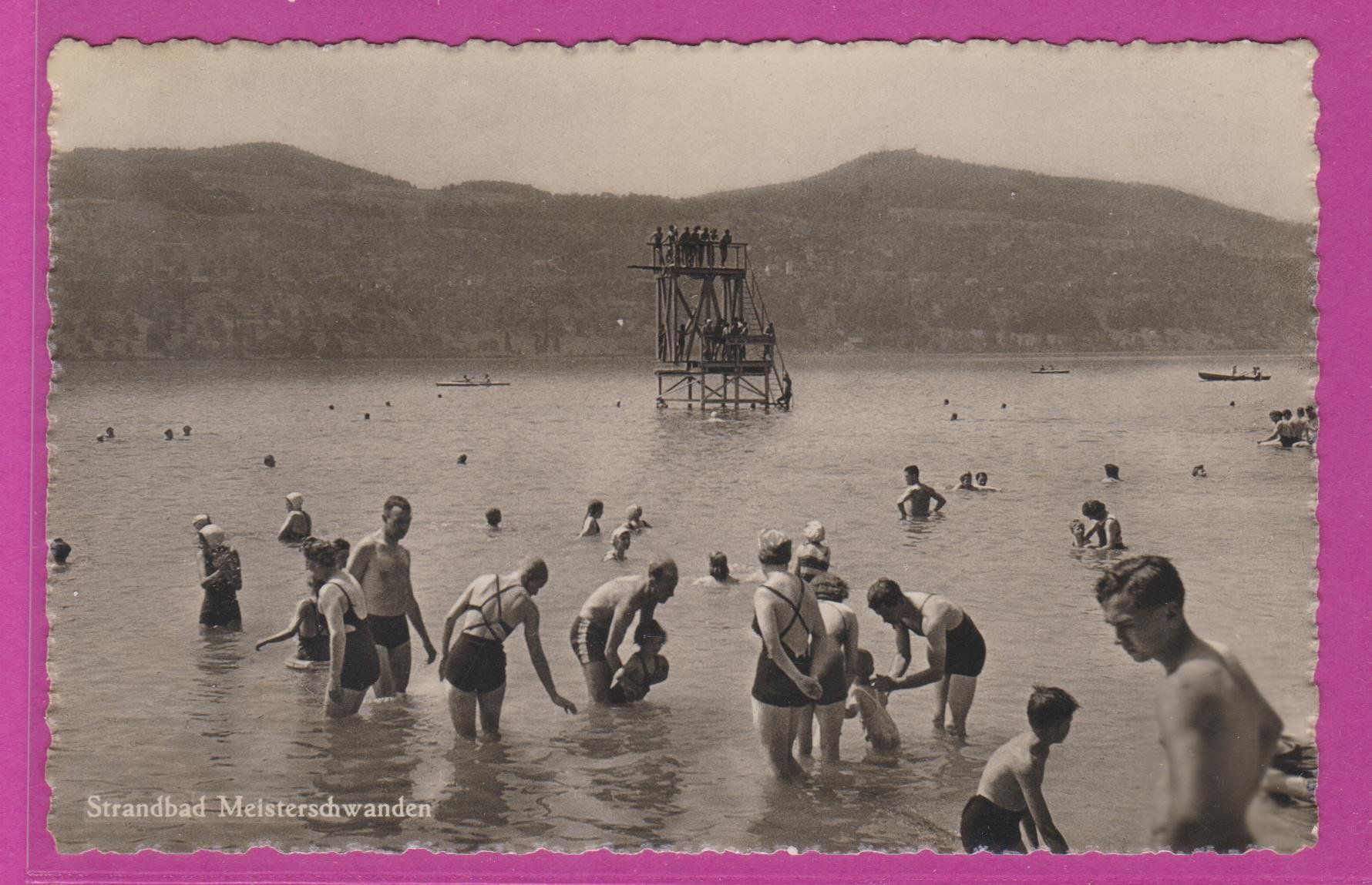 Cartoline postali: Meisterschwanden  :  alte Ansichtskarte vom Strandbad – Usato da Vitznau venduto da Ropaku
