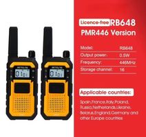 Retevis IP67 RB468 Walkie Talkie Set of 2 Waterproof USBC