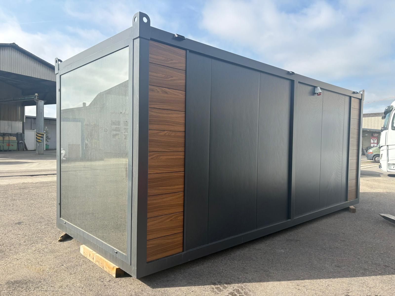 Contenedor modular de oficina o tienda comercial – 6 × 2,40 m (Oferta especial) detalle 2