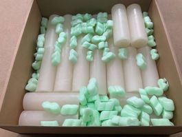 867 Posten Raureifkerzen Ø=5cm H=14cm aus Liquidation