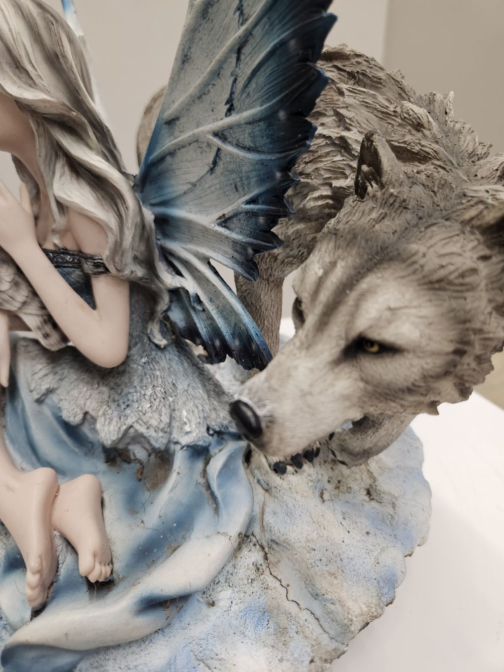 Statuette: Elfe mit Wolf und Eule 29x30cm – Nuovo (secondo la descrizione) da Dielsdorf venduto da Kenan997 2