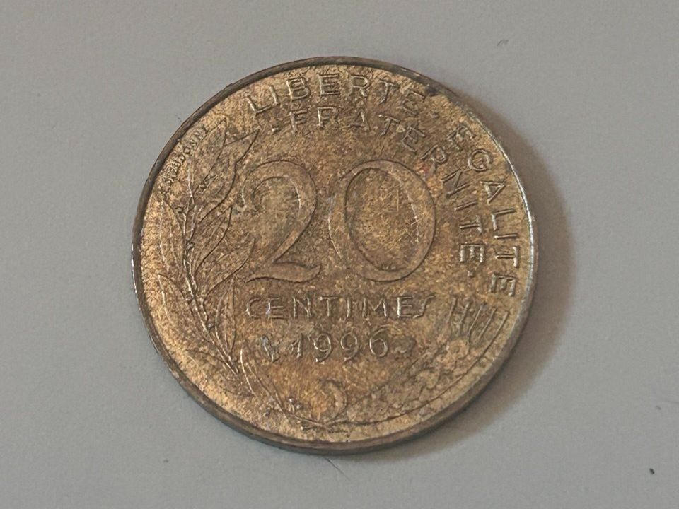 Tutti le monete: 20 centesimi francesi (20 Centimes) del 1996 – Usato da Giubiasco venduto da LorisVale