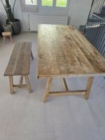 Table et banc en manguier 6/8 personnes - 180 cm