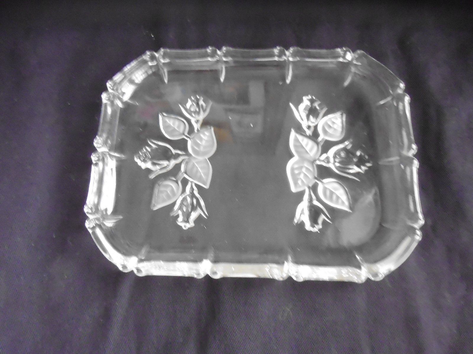 Altre Stoviglie: Glas Butterschale mit Rosenmuster, Vintage – Nuovo (secondo la descrizione) da Walenstadt venduto da Pluisa 1