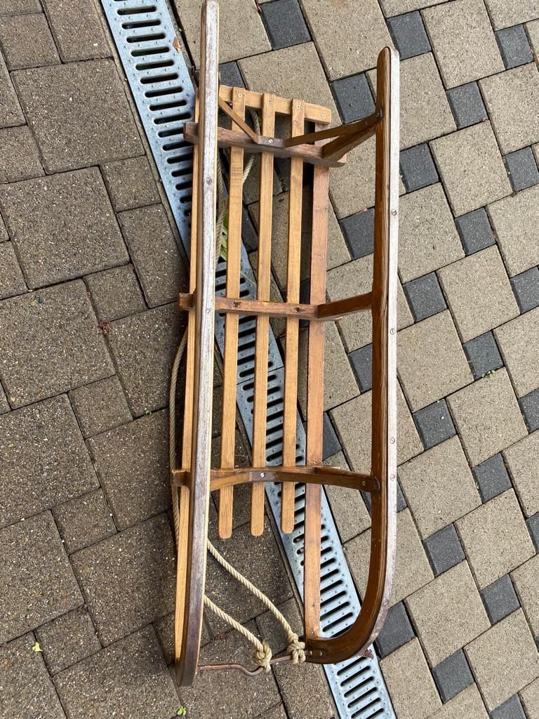 Slitta: Holz Schlitten – Usato da Schlieren venduto da Flower5 2