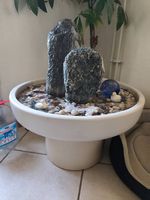Zimmerbrunnen mit 2 Natursteinen