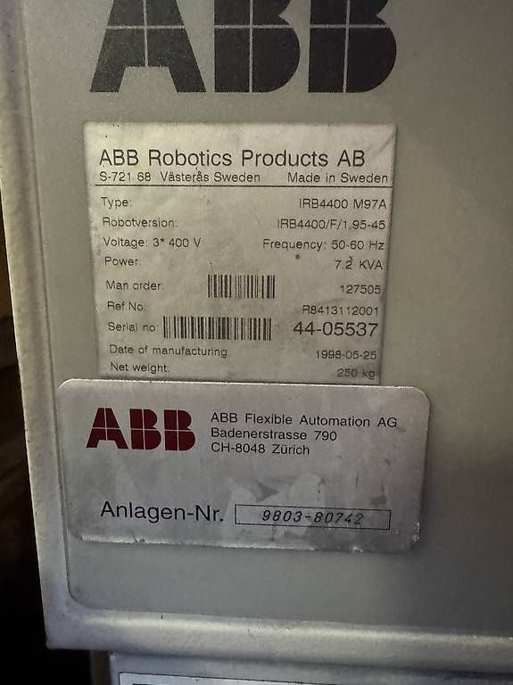 Tutte le macchine: ABB Roboter  – Usato da Grenchen venduto da Berti672 3