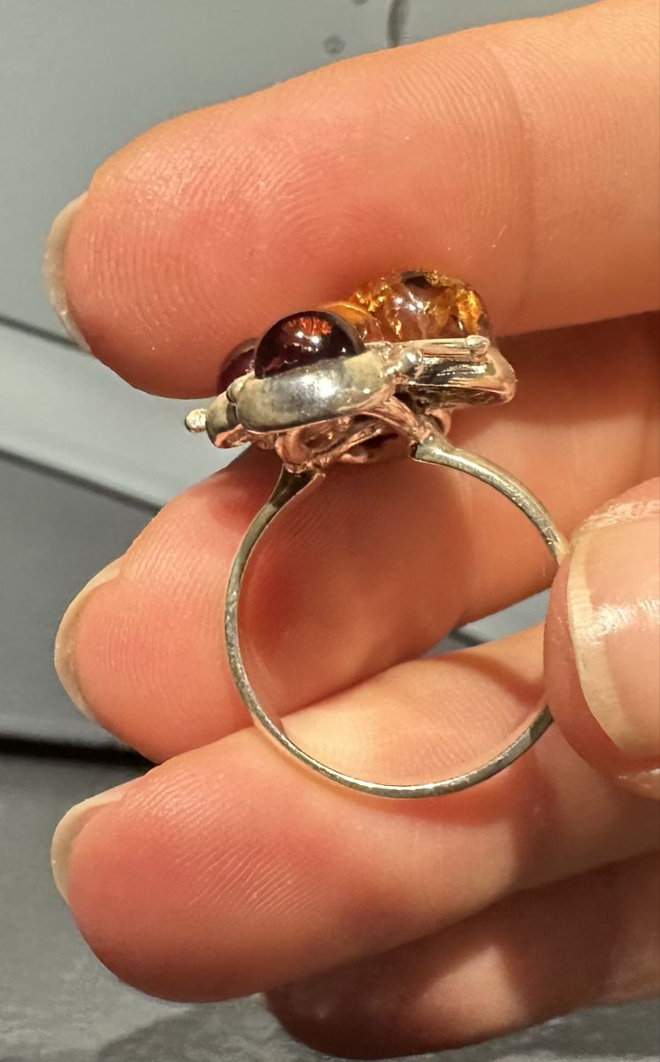 Ringe: Bague argent ambre pierres multiples – Gebraucht aus Plan-les-Ouates von aur_z5pj 3