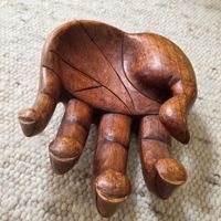 Dekoschale Hand Holz