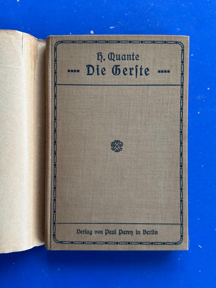 Libri: Die Gerste, botanische u. brautechnische Eigenschaften 1913 – Usato da Adliswil venduto da buch_und_kunst