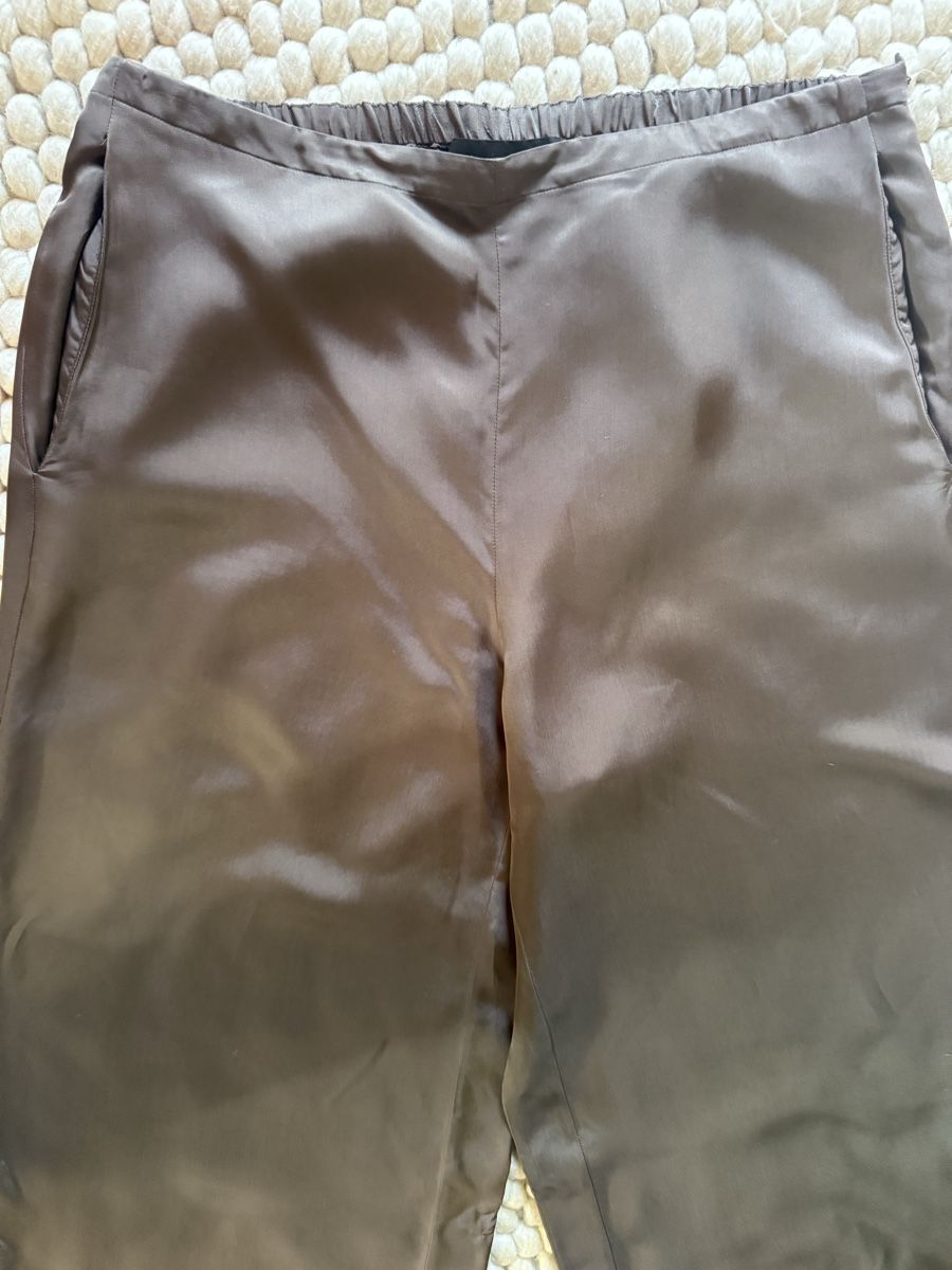 Massimo Dutti Pantaloni: Massimo Dutti Satinhose braun 40 – Usato da Davos Dorf venduto da tati015 3