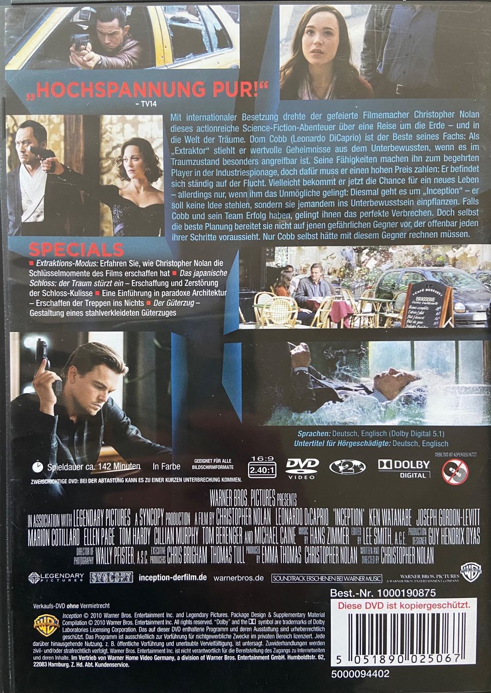 Alle DVDs: Inception – Gebraucht aus Widnau von ama_7xzk 1