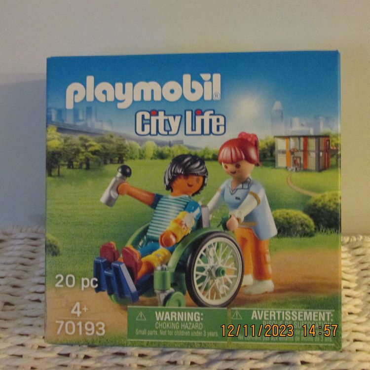 playmobil mann im rollstuhl & pflegerin NEU gem. bild 1