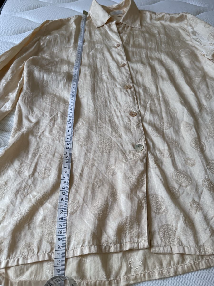 Camicette: Seidenhemd beige vintage – Usato da Zürich venduto da cam_kcc7 4