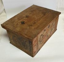 Antike Bäuerliche Schatulle Badener Schatulle Holzschatulle