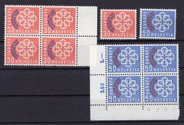 R2507  /  EUROPA réunion des PTT 1959 en blocs de 4 neufs XX