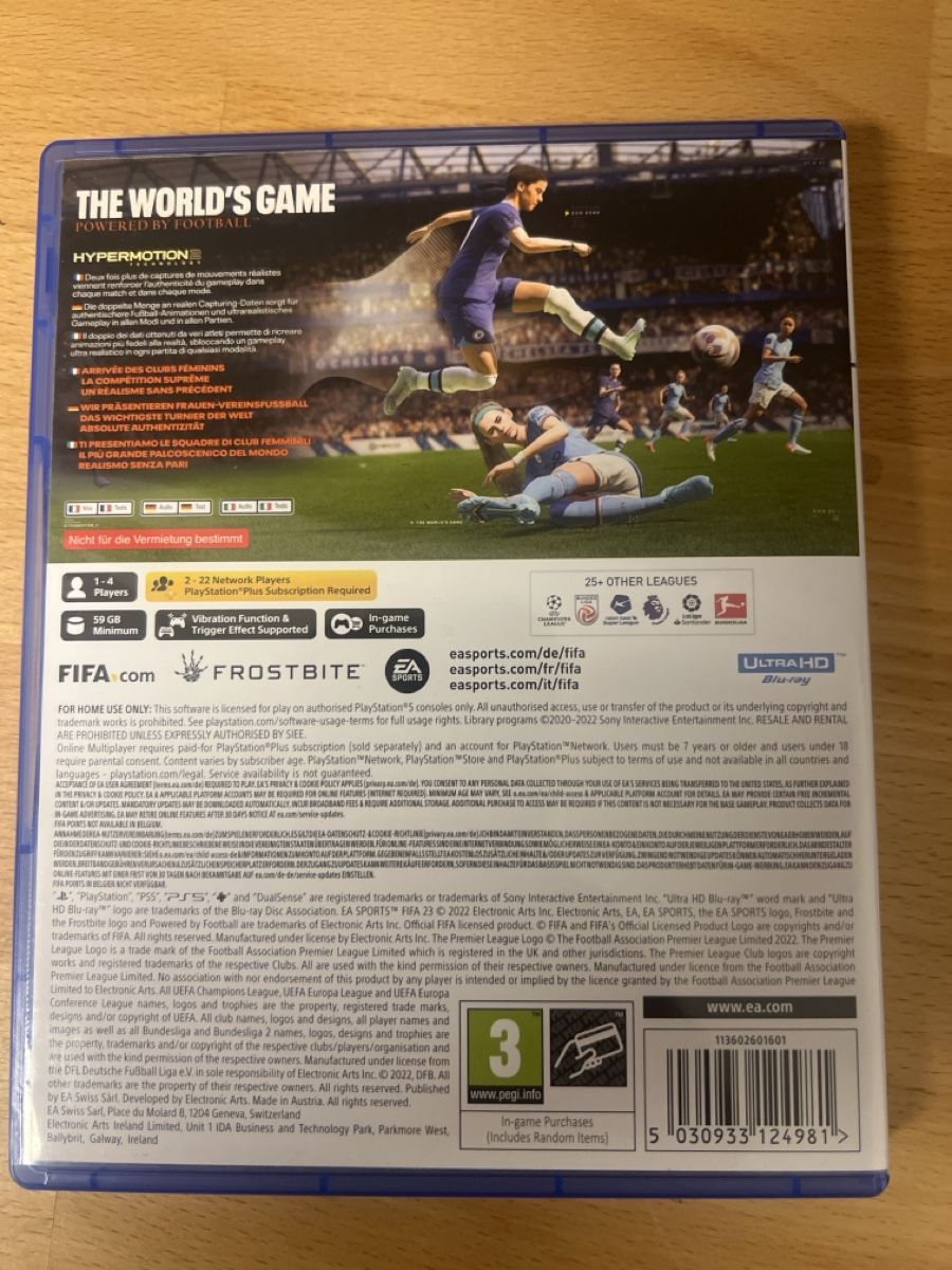 Sony Giochi: FIFA 23 PS5 Game Used Good Condition – Nuovo (secondo la descrizione) da Prangins venduto da AndreGB 1