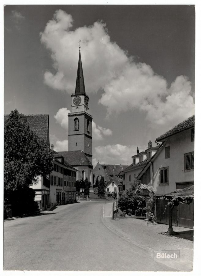 Cartoline postali: Bülach, Kirche um 1950 – Usato da Frauenfeld venduto da POML
