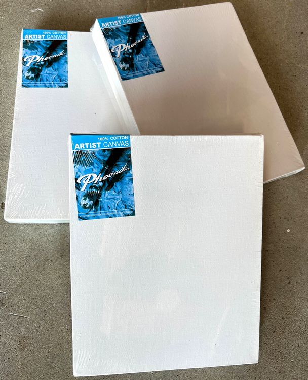 Idena Keilrahmen-Set – 2 Stück, 24 X 30 Cm, 100% Baumwolle, Vierfach Grundiert, FSC-zertifiziert