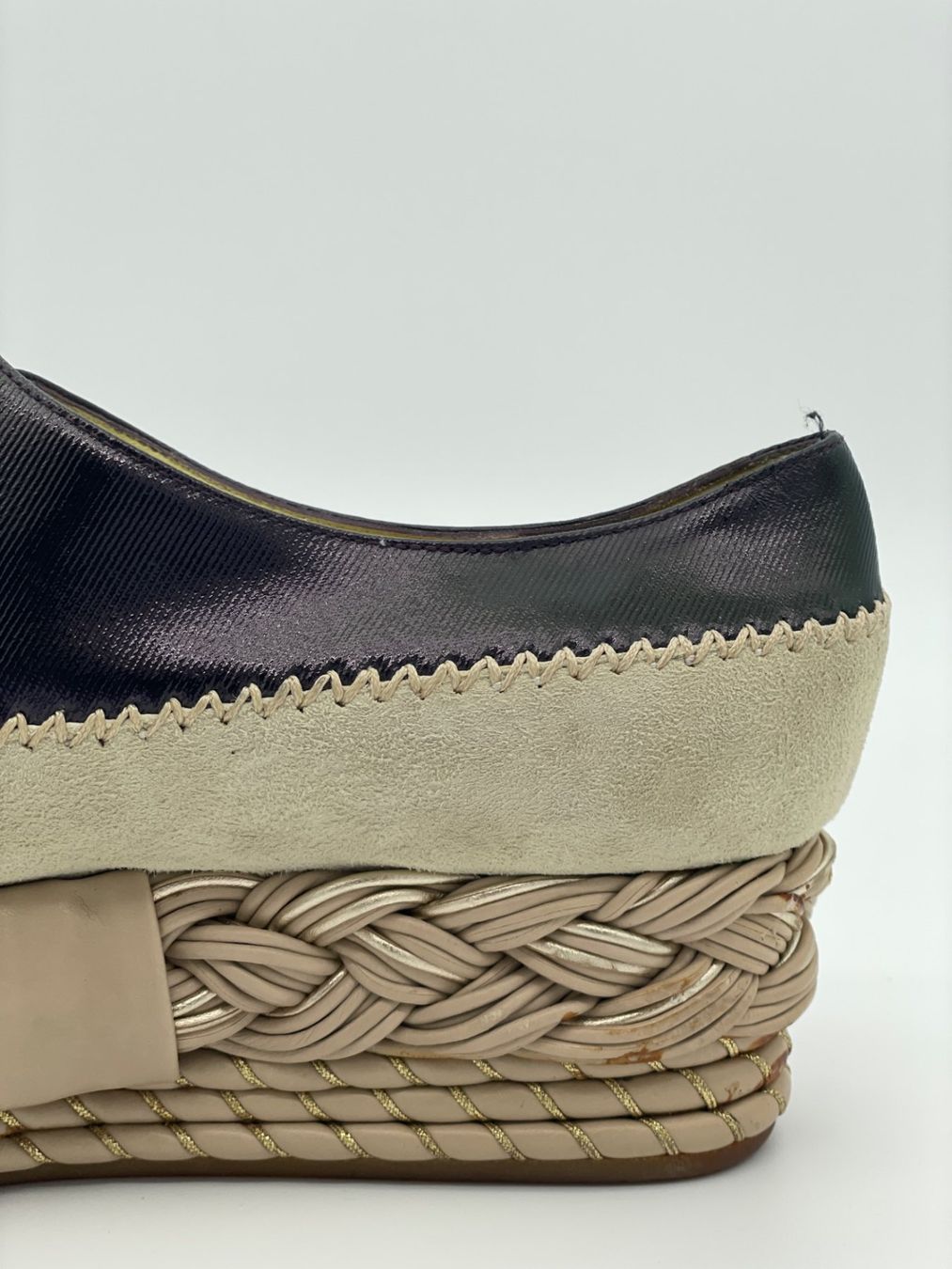 Scarpe da donna: Pollini Espadrille Platform Derby EU 37 Mehrfarbig – Usato da Zürich venduto da shoe_shop 4