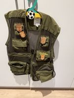 Junior Ranger Weste, Khaki, Gr. M, viele Abzeichen!