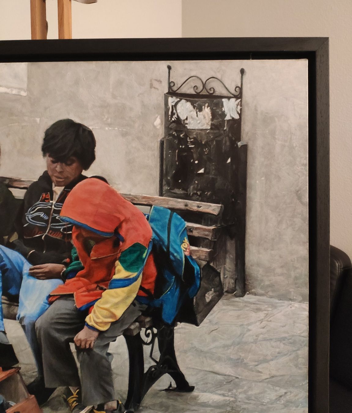 Dipinti: Acrylgemälde "Les petits cireurs aux chaussures cirées" – Nuovo (secondo la descrizione) da Greifensee venduto da fran_cois 4