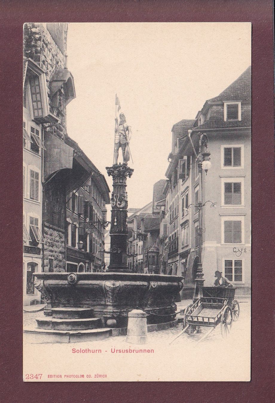 Cartoline postali: SOLOTHURN - Ursusbrunnen – Usato da Pully venduto da nicecards