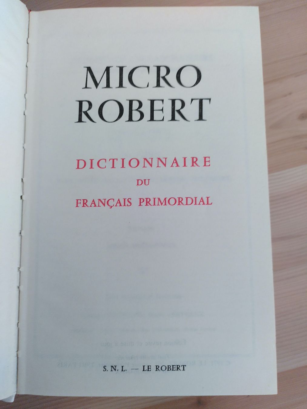 Bücher: DICTIONNAIRE DU FRANCAIS PRIMORDIAL – Gebraucht aus Brugg AG von olamim 1
