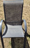 Gartenstühle dunkelgrau 5 Stk guter Zustand