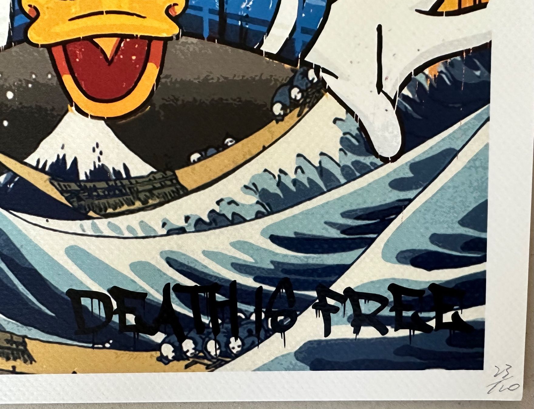 Grafiken & Lithographien: Death: Flying Donald, signiert 23/100 – Neu (gemäss Beschreibung) aus Meilen von Smgdesign 2