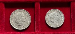 Schweiz Set 1939, 10 / 20 Rappen Confoederatio Helvetica
