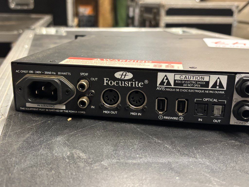 Attrezzatura per studi di registrazione: Focusrite prof. FireWire-Audio Interface (Lot 47) 2504 Biel – Usato da Bäriswil venduto da WWYN-AUKTIONEN 6