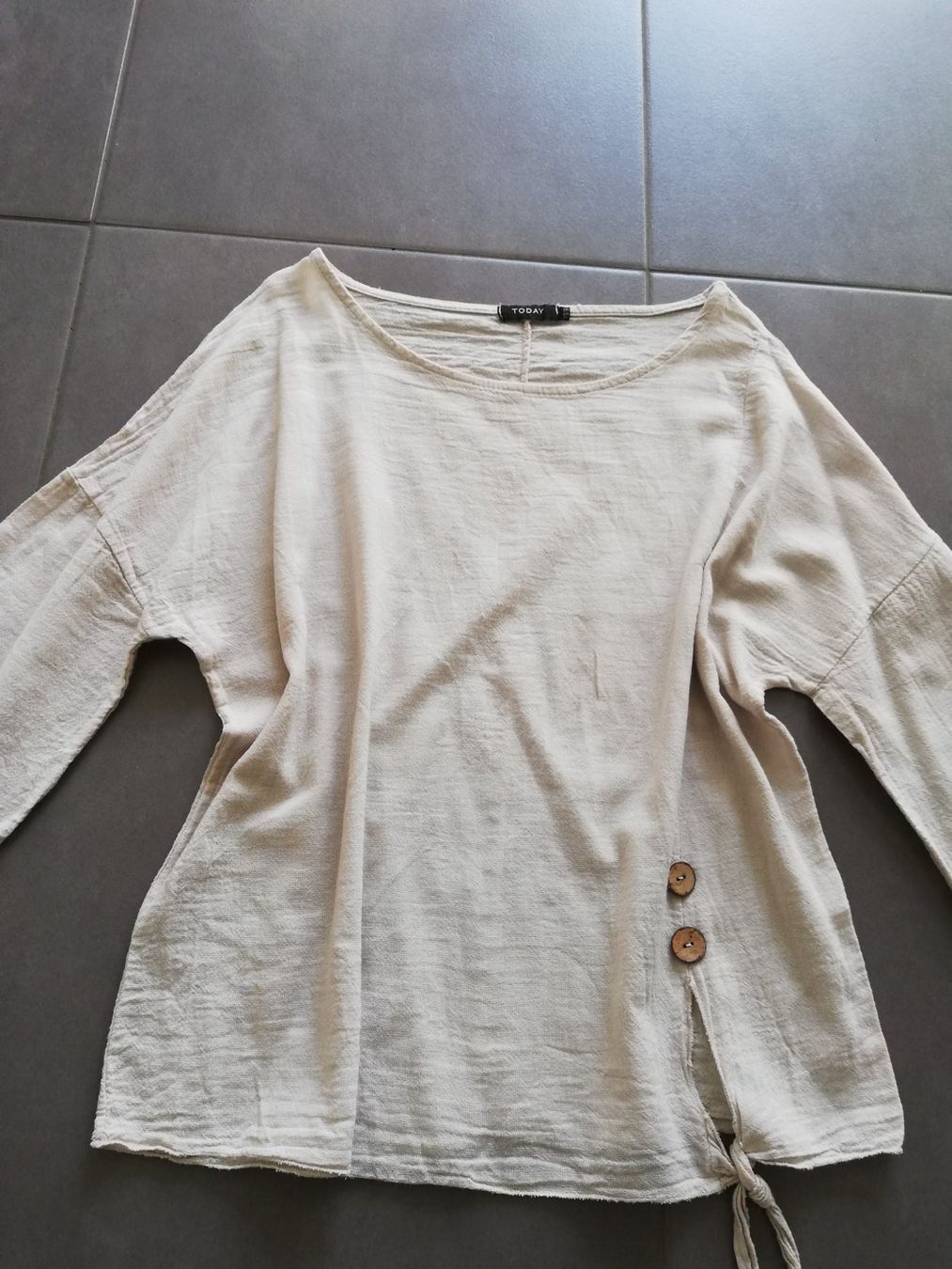 Camicette: Bluse Neu Baumwolle Beige gr XS-S – Nuovo (secondo la descrizione) da Untersiggenthal venduto da Marlen59