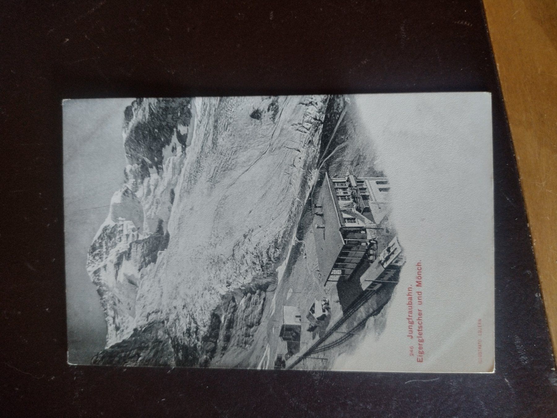 Cartoline postali: Antike Postkarte Jungfraubahn, Eigergletscher – Usato da Appenzell-Steinegg venduto da lichs