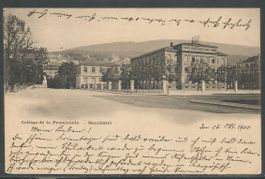Carte P de 1900 ( Neuchâtel / Collège de la Promenade )