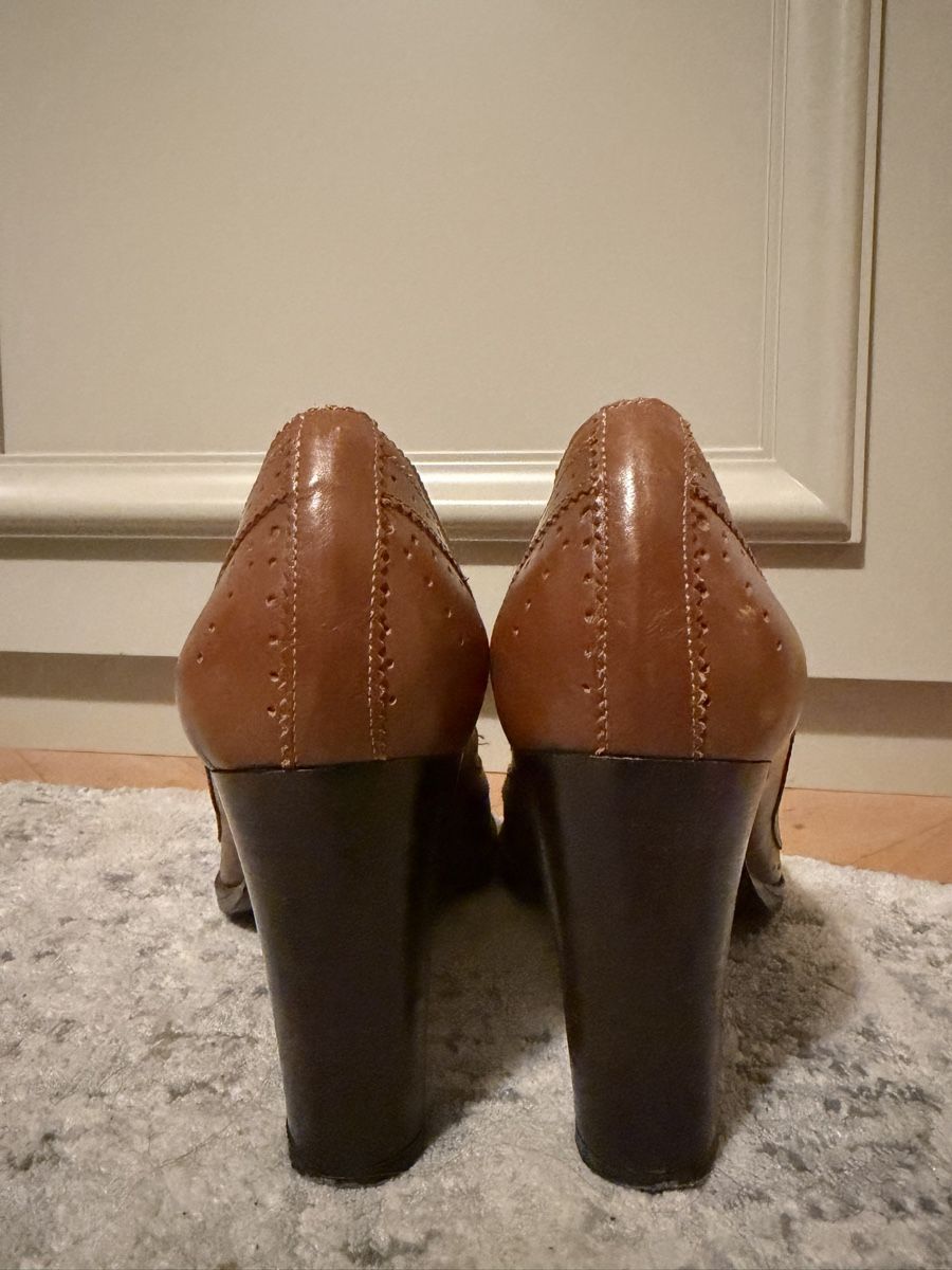 Scarpe da donna: Mary Jane Brown Leather Heels, Size 40 – Usato da Zürich venduto da kas_g26m 2