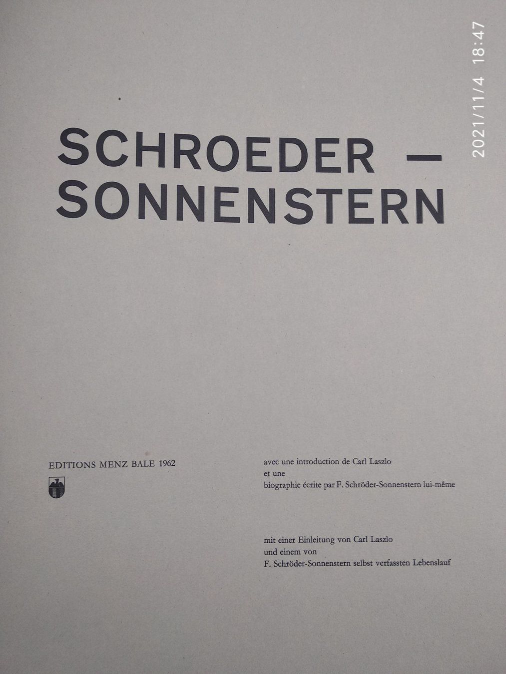 Bücher: SCHROEDER-SONNENSTERN - VORZUGSAUSGABE – Gebraucht aus Goldach von Gaip 2