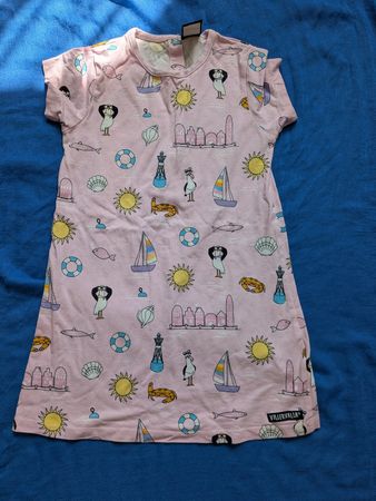 Rosa Kleid, Villervalla, Grösse 110 cm