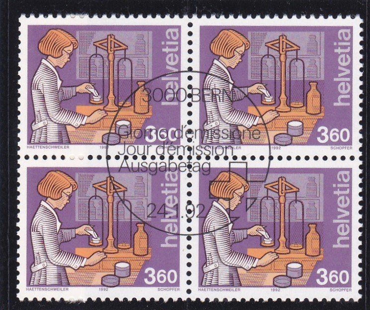 Alle Briefmarken: ET Mensch und Beruf 1989-1994 – Neu (gemäss Beschreibung) aus Schliern b. Köniz von joni20 3