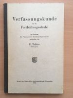 Verfassungskunde für die Fortbildungsschule -U.Tobler (1932)