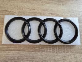 4 Ringe 282 mm Audi Schwarz Glanz