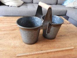 Kleine Deko Töpfe aus Blech