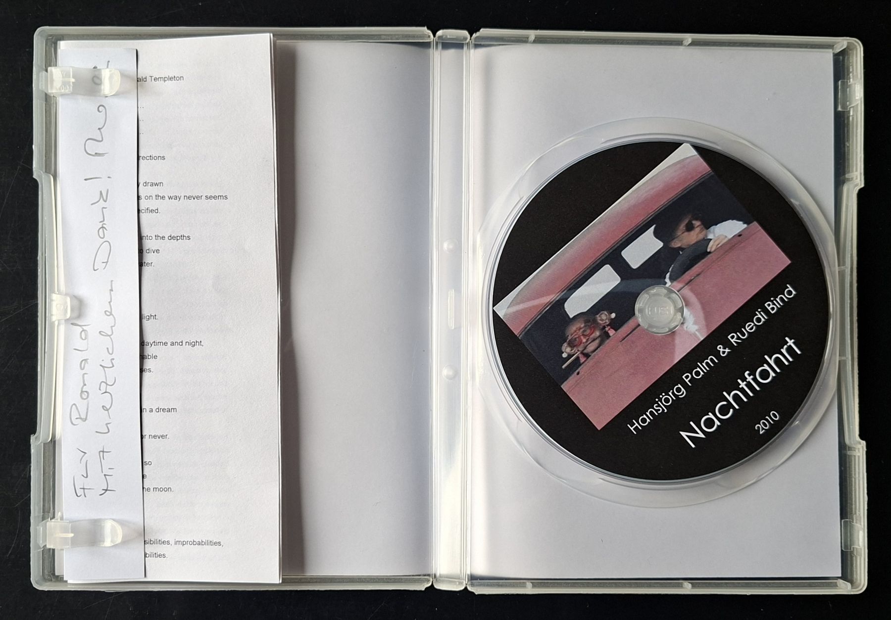 Tutti i DVDs: Nachtfahrt Nightdrive Videopoem 2010  – Usato da Liestal venduto da Abimos 2