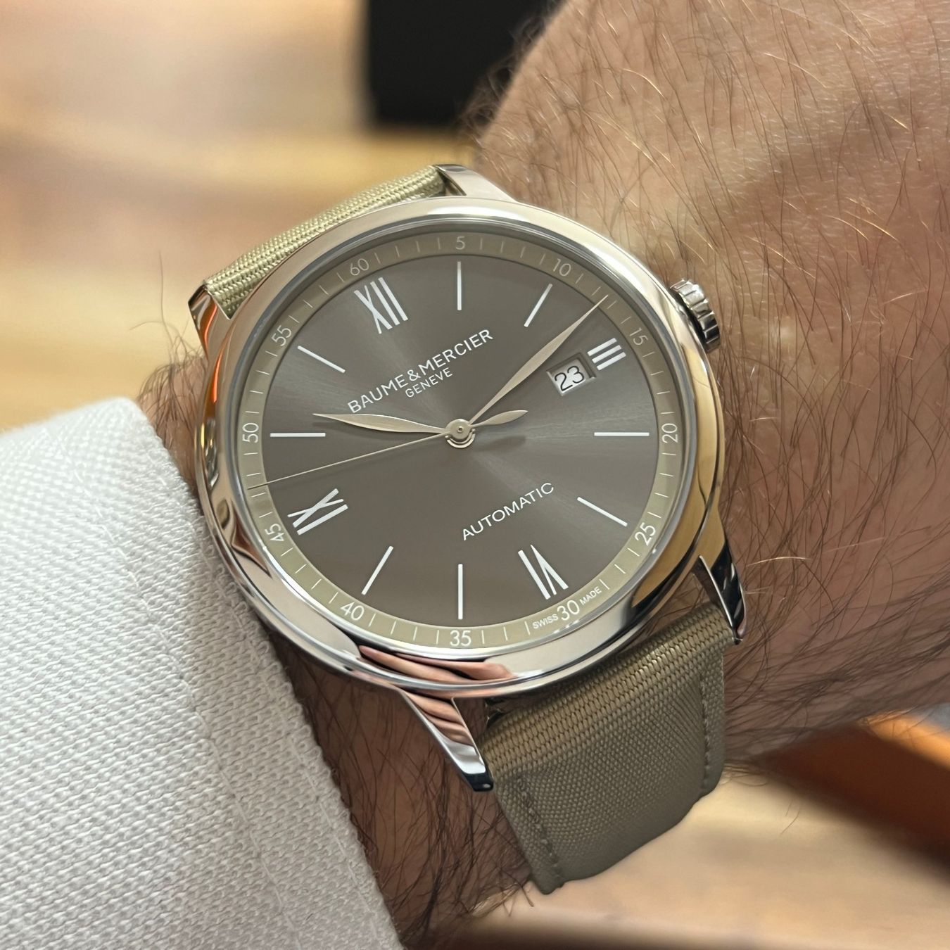 Baume & Mercier Orologi: Baume & Mercier Classima Automatic Date Full Set M0A10695 – Usato da Carouge GE venduto da Watchaser 3